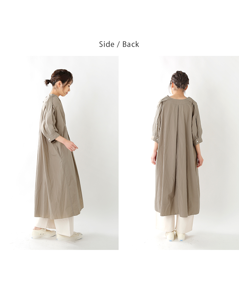 Universal Tissu ユニヴァーサルティシュ コットンタイプライターハーフスリーブタックワンピース Ut1op031 Yn