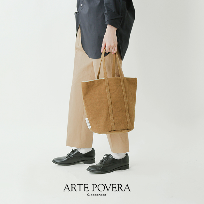 ARTE POVERA(アルテポーヴェラ)aranciato別注 イタリアリネンNew MAMトートバッグ 2019winter82