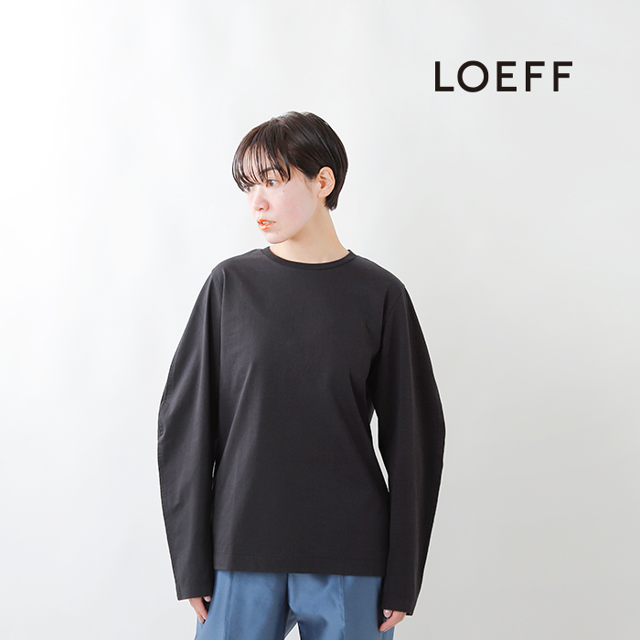 LOEFF(ロエフ)オーガニックコットンクレセントスリーブTシャツ 8812-699-0014