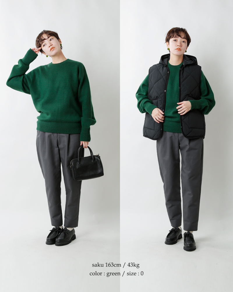 BODHI(ボーディ)ホワイトカシミヤスウェットプルオーバー“BD CASHMERE HEAVY SWEATSHIRT” bd13001