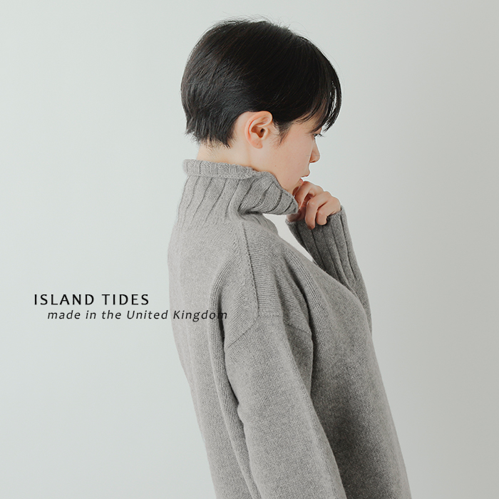 ISLAND TIDES(アイランドタイド)aranciato別注 タートルネックニットプルオーバー ey-18204