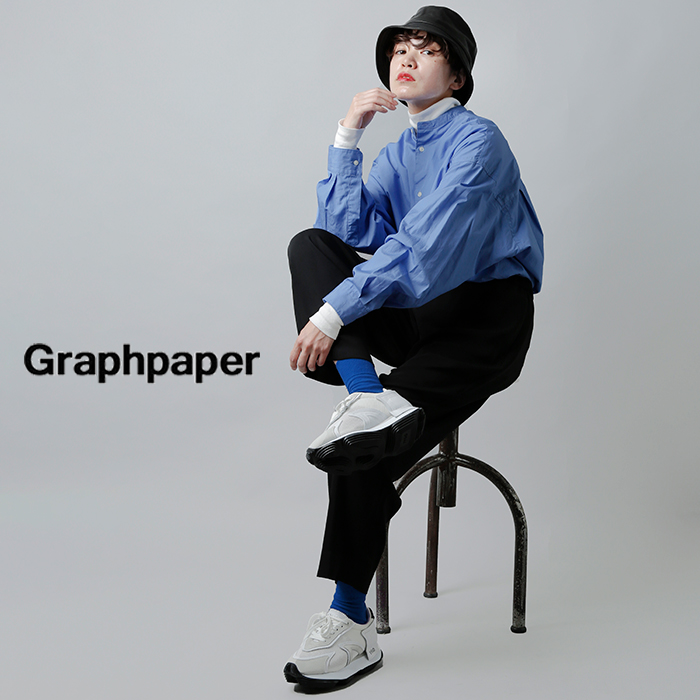 graphpaper(グラフペーパー)ダブルサテンイージー テーパードパンツ gl213-40090b