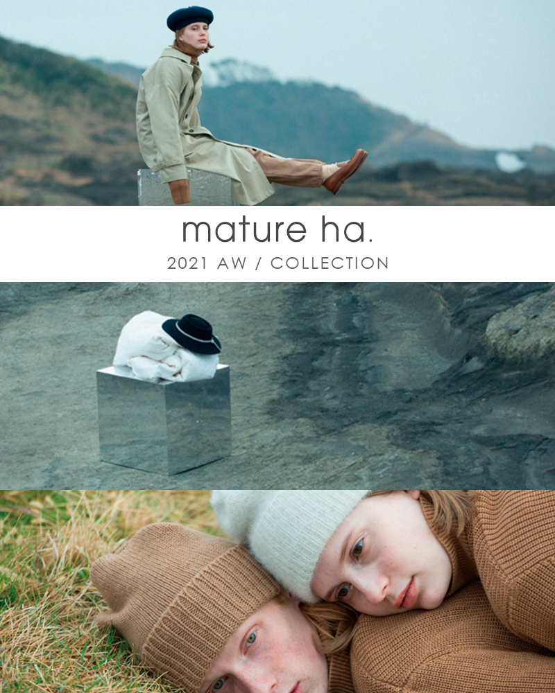 mature ha. ボアフードキャップ hood cap＊マチュアーハ