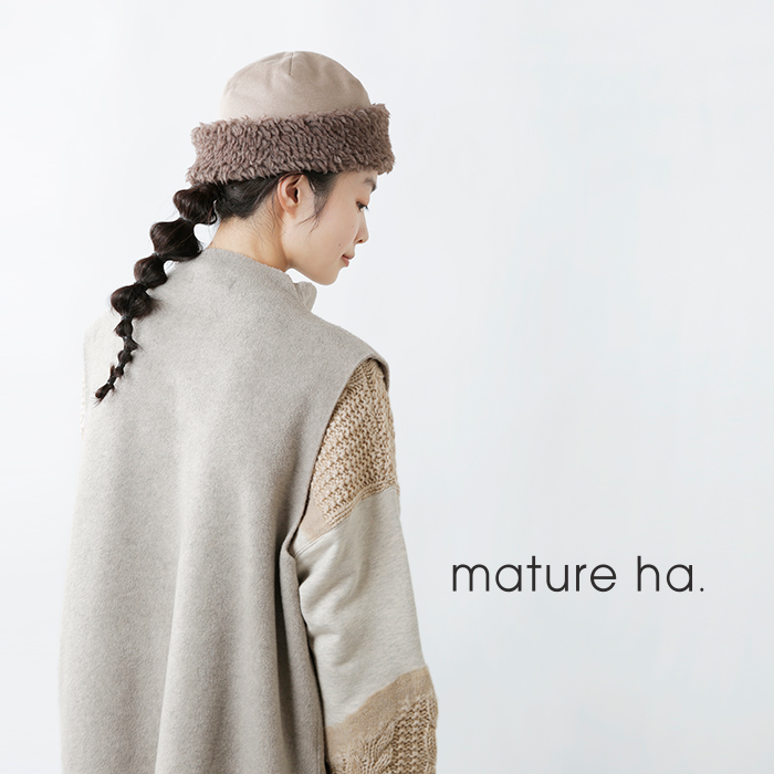 クーポン対象】mature ha.(マチュアーハ)ボアフードキャップ“hood cap