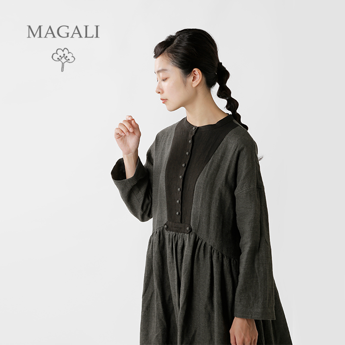 オックスフォードブルー MAGALI マガリ リネンワンピース - 通販 - www