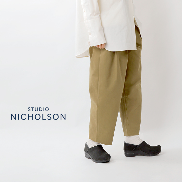 studio nicholson タックパンツ