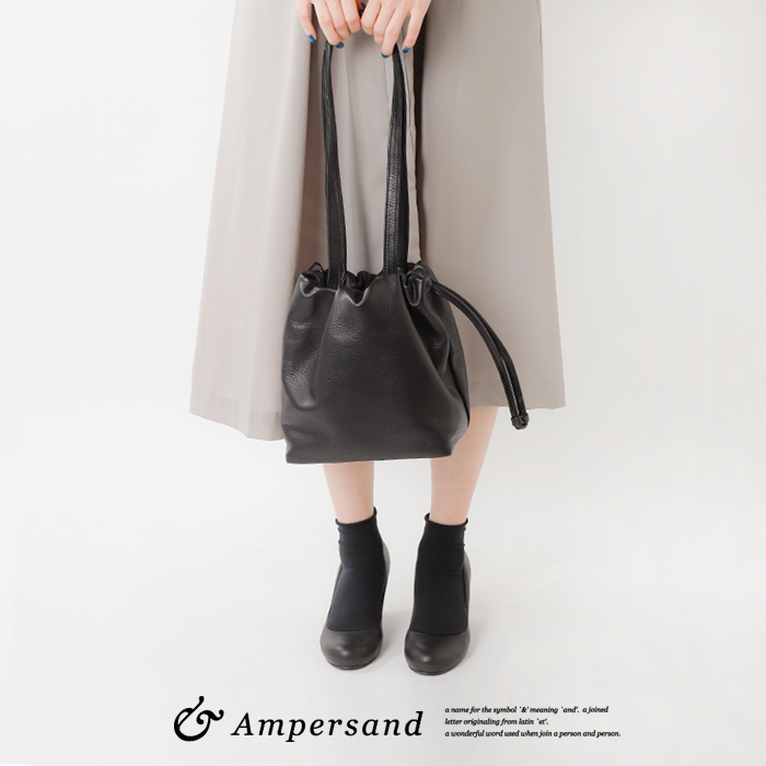クーポン対象 Ampersand アンパサンド ソフトレザーパースバッグm 0220 402 Ms