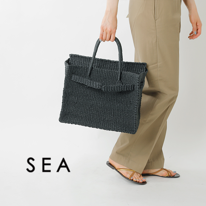 SEA(シー)オールアバカ カゴバーキンバッグL 