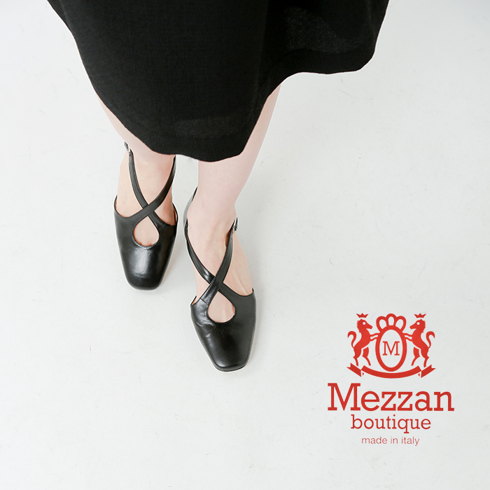 21ss新作 Mezzan Boutique メザンブティック Aranciato別注クロスストラップレザースクエアパンプス 1500 Rf サイズ交換初回無料 21ss新作 Mezzan Boutique メザンブティック Aranciato別注クロスストラップレザースクエアパンプス 1500 Rf サイズ交換初回無料