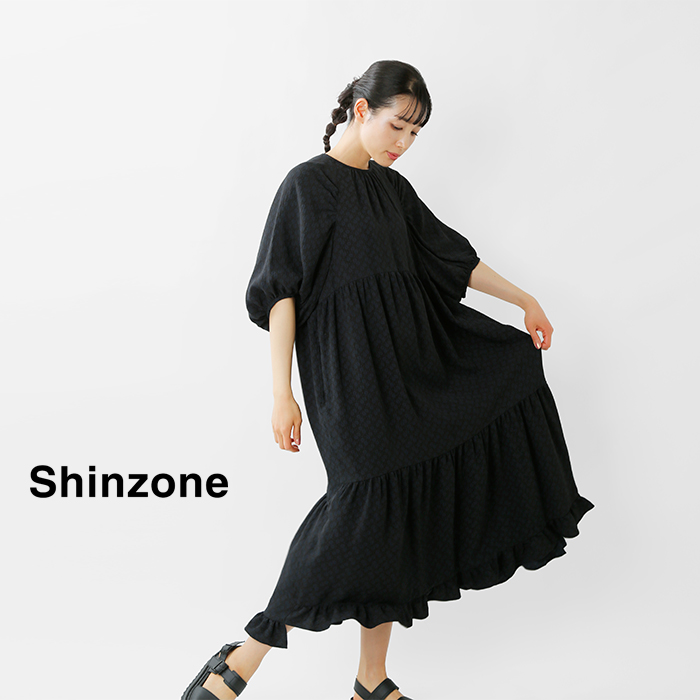 クーポン対象 Shinzone シンゾーン フラワージャガードロングドレス Tokyo Dress 21smsop02 Tr