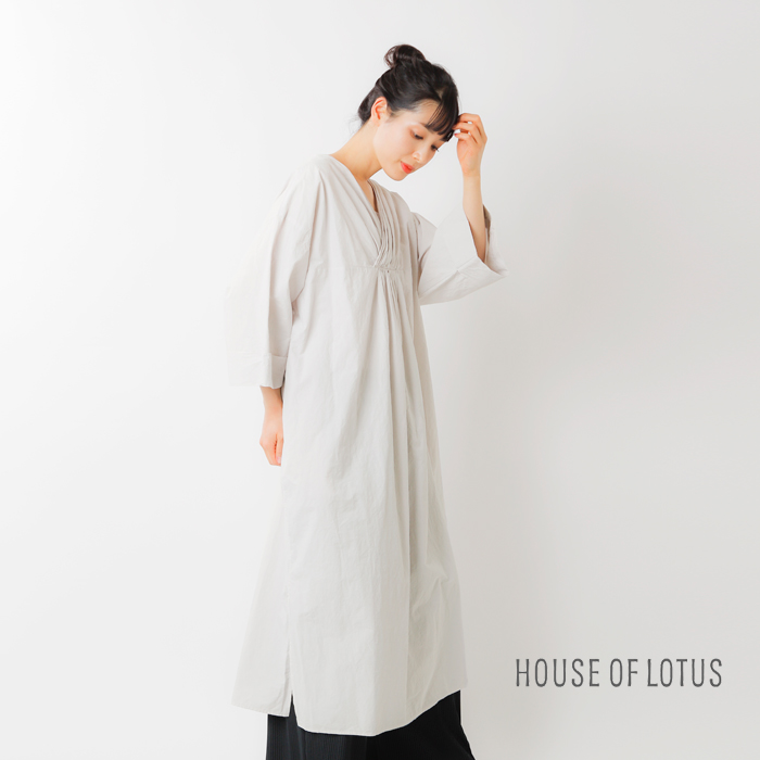 House Of Lotus ハウス オブ ロータス コットンラミータイプライターワンピース 14 040 Ms