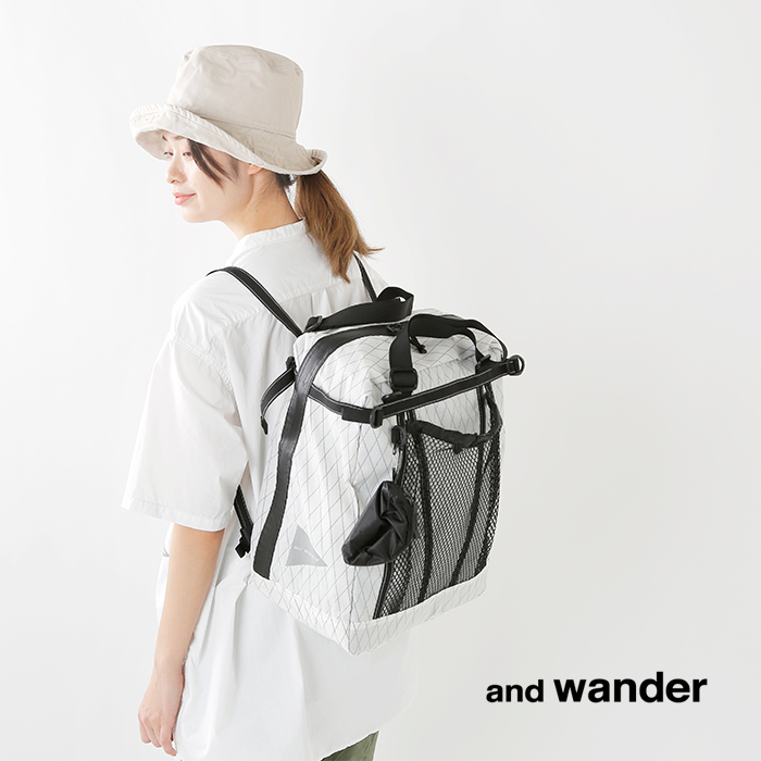 and wander(アンドワンダー)コーデュラナイロン防水トートバック25L“X-Pac 25L 3way tote bag” 574-0975011-1975011