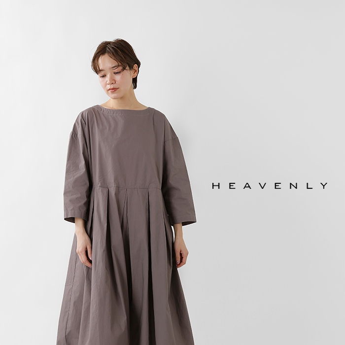 21ss新作 Heavenly ヘブンリー Aranciato別注 コットンタイプライタータックワンピース Typewriter Tuck Onepiece Tr