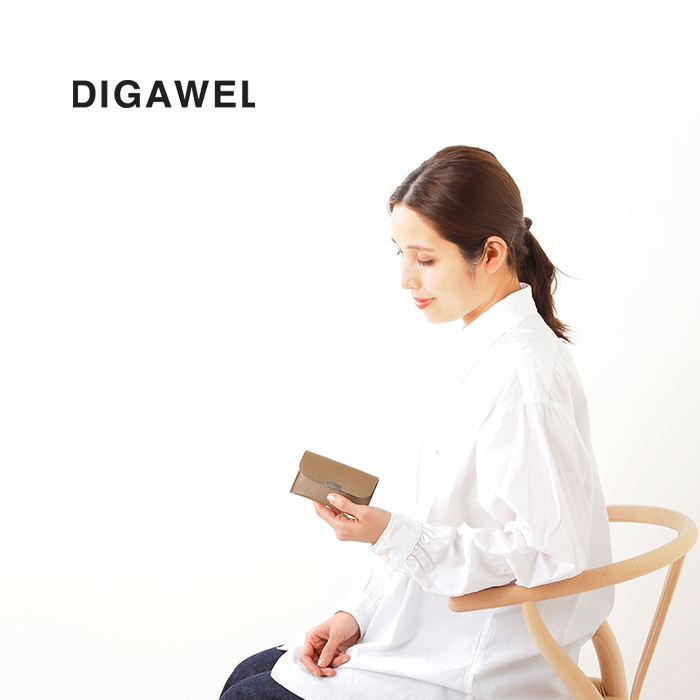 DIGAWEL(ディガウェル)カーフレザーカードケース dwzoz013-yn | Piu di aranciato
