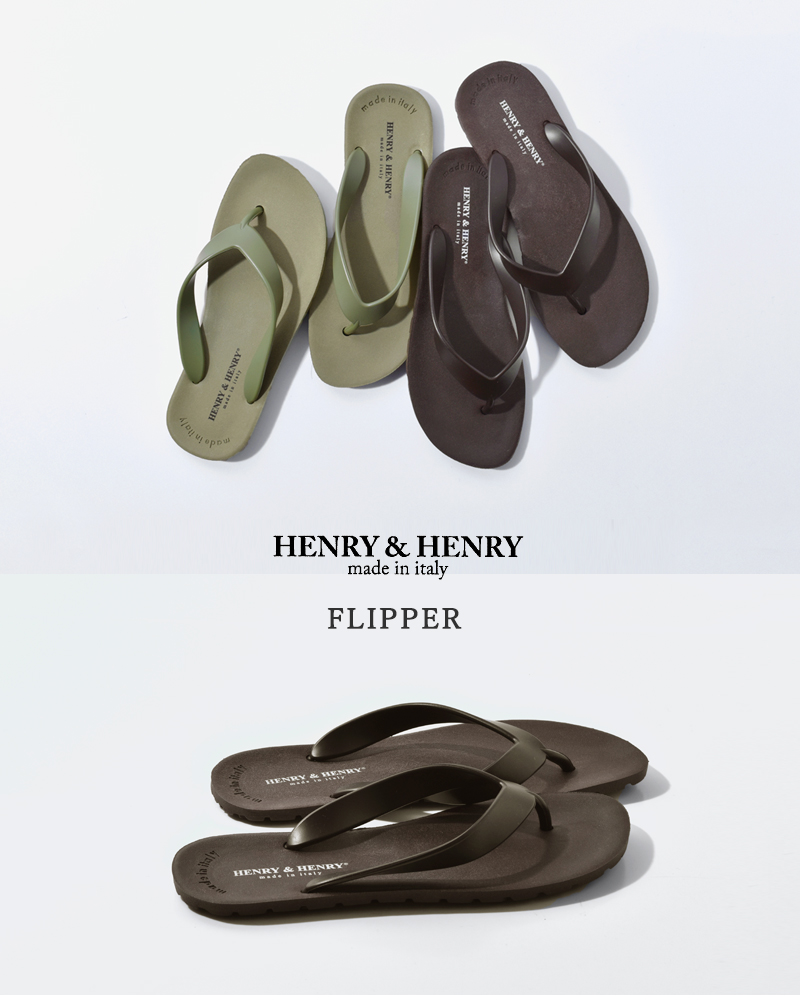 Off 21ss新作 Henry Henry ヘンリーアンドヘンリー フラットビーチサンダル Flipper Flipper Fn