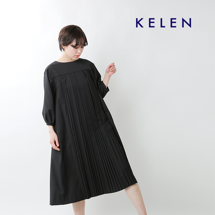 Kelen ケレン プリーツデザインドレスワンピース Donis Lkl21hop2 Yn