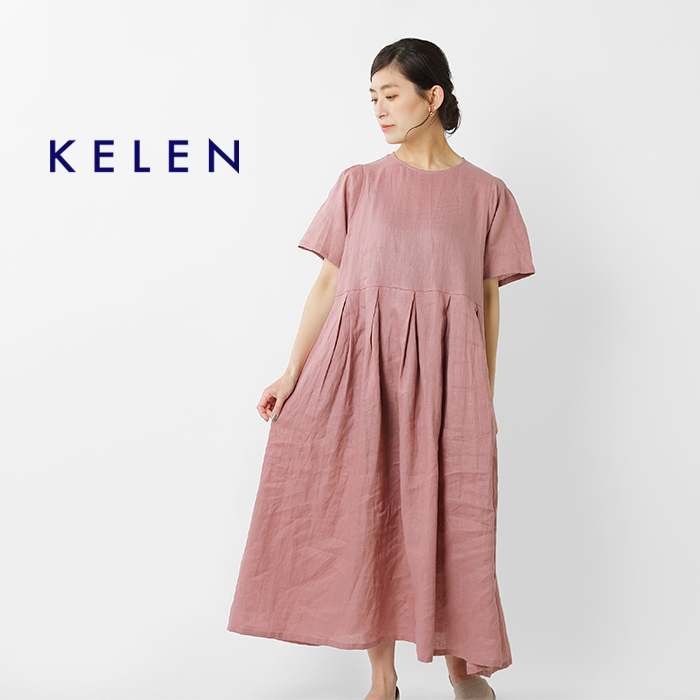 Kelen ケレン ソフトラミータックドレスワンピース Plim Lkl21hop3 Tr