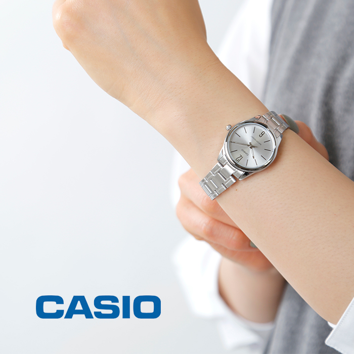 CASIO(カシオ)スタンダード ステンレススチールベルト アナログ腕時計