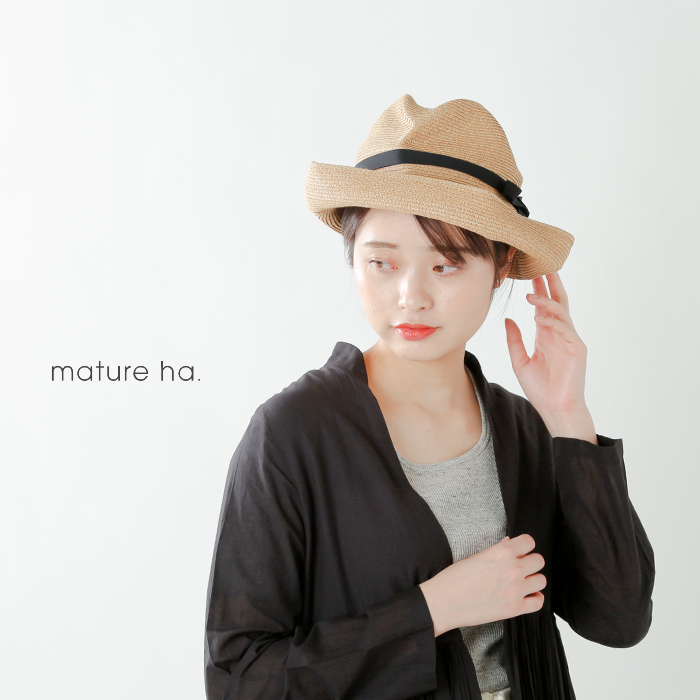 お試し価格！】 mature ha./マチュアーハ 帽子 麦わら帽子 - www