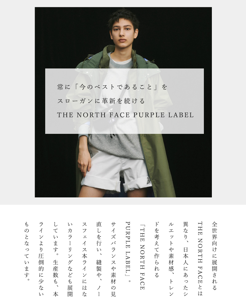 THE NORTH FACE PURPLE LABEL(ノースフェイスパープルレーベル)ナイロンバックパック“Book Rac Pack M” nn7753n