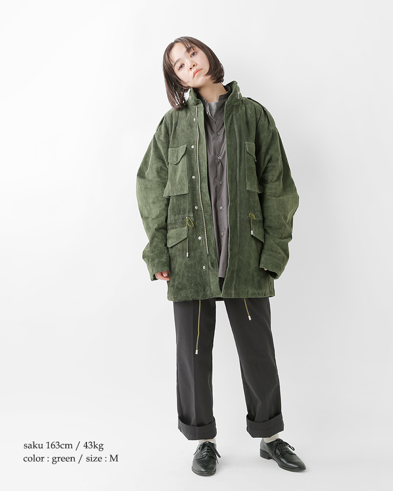 Sisii シシ スエード M-65 レザー ジャケット “M-65 jacket suede” 100