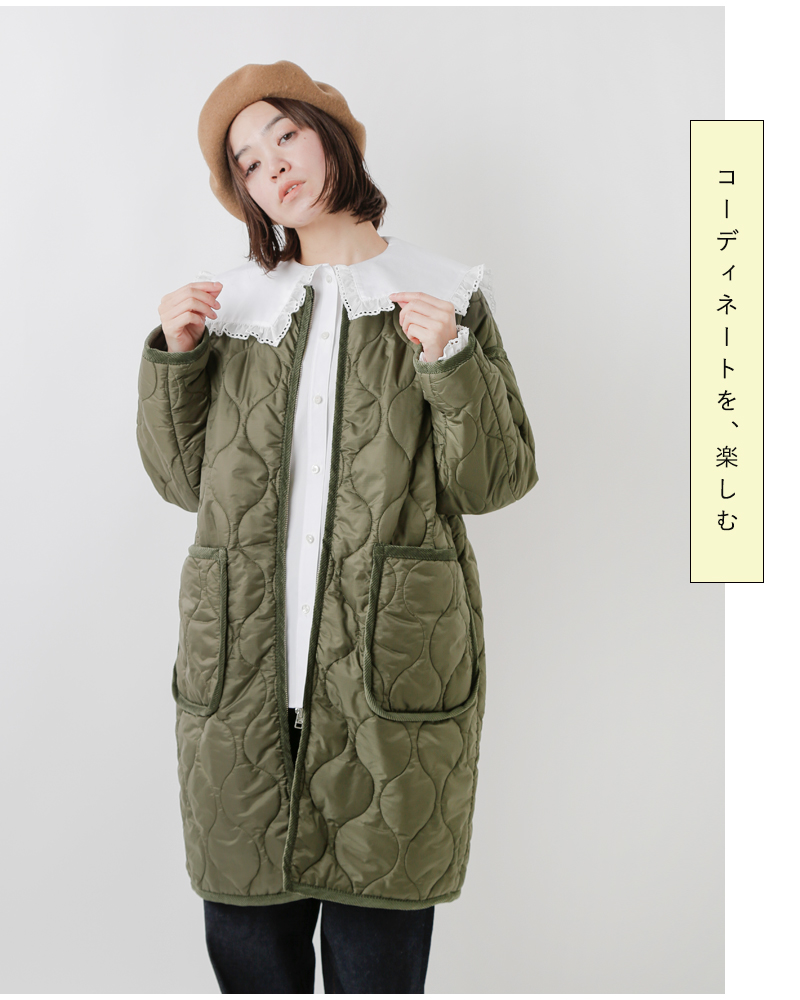 Shinzone QUILTING COAT ノーカラー　キルティングコート1216Shop