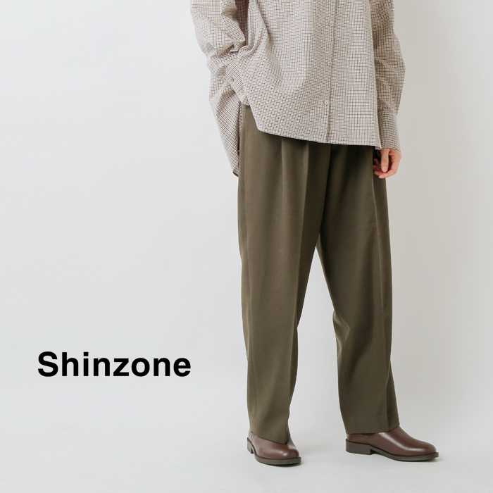 クーポン対象】Shinzone シンゾーン ウールサージ トムボーイ パンツ