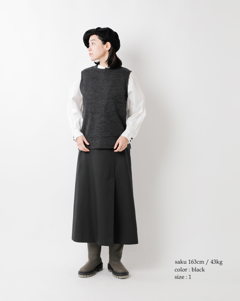 mizuiro-ind(ミズイロインド)スリット デザイン タイトスカート 4-260001