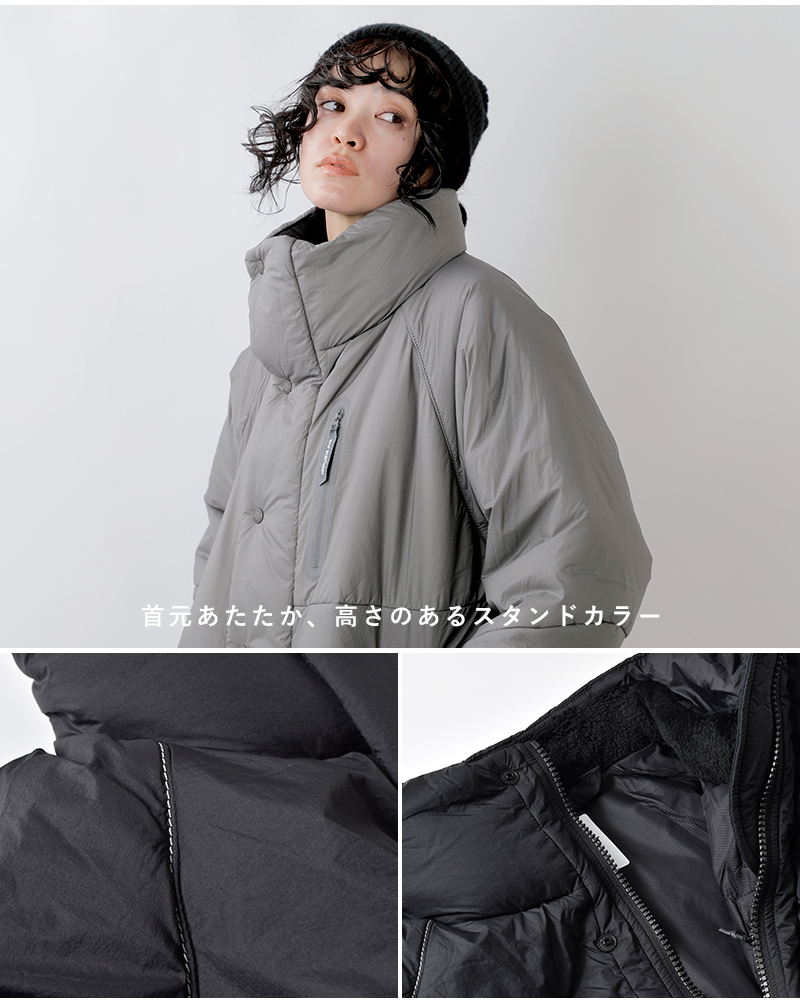 and wander アンドワンダー , プリマロフト リップ コート “PRIMALOFT rip coat” 574-2281343-yh  レディース