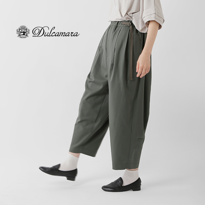 Dulcamara ドゥルカマラ , T/W タック ワイドパンツ d322-p001-mn レディース