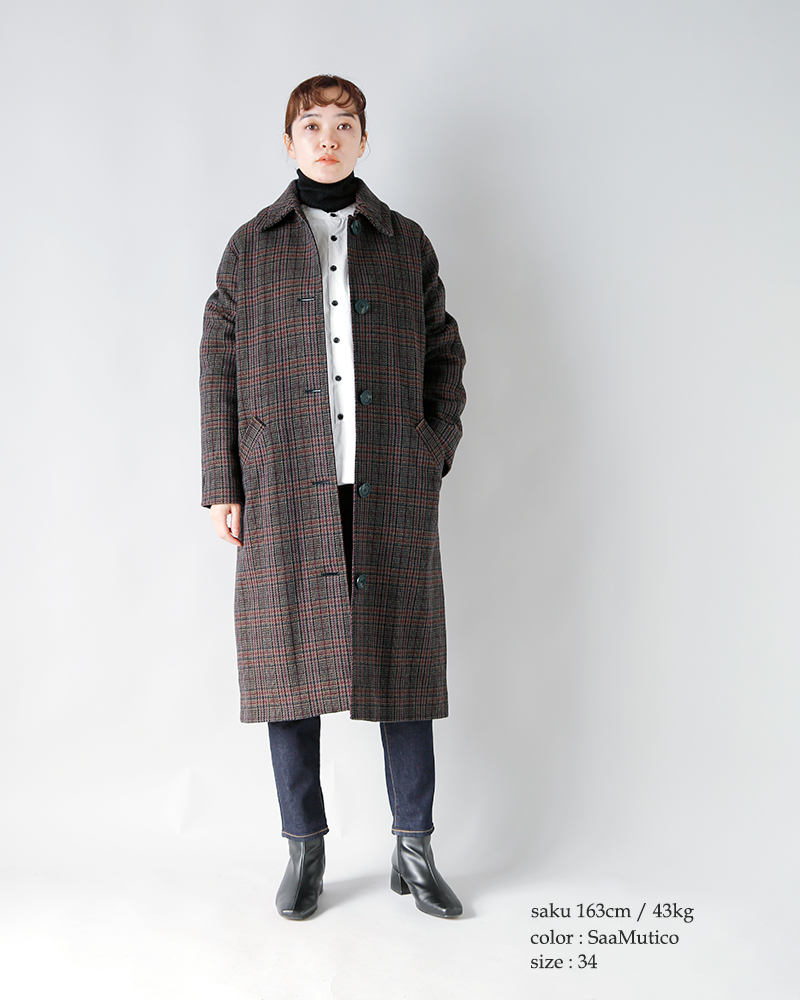 A.P.C.(アー・ペー・セー)ウール チェック テーラードコート “MANTEAU RIVKA” f01461