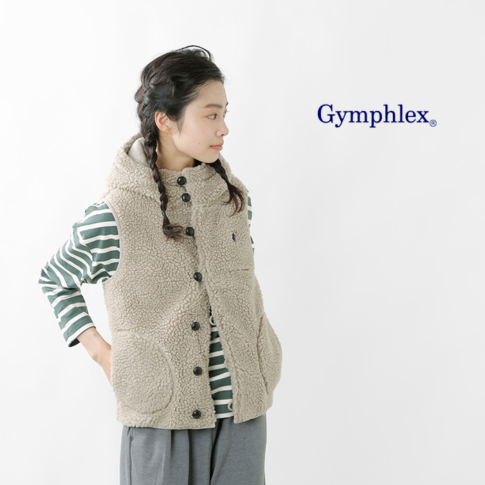 いますが GYMPHLEX - GYMPHLEX / ボアフード ベストの通販 by yamanomi's shop｜ジムフレックスならラクマ