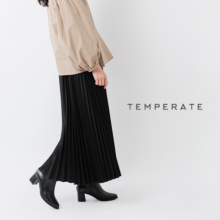 TEMPERATE テンパレイト ブロックヒール レイン ショート ブーツ