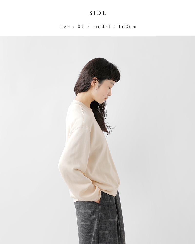 LIFiLL(リフィル)コットニー 裏毛 ベーシック スウェット プルオーバー “COTTONY BASIC SWEAT” lf004-02