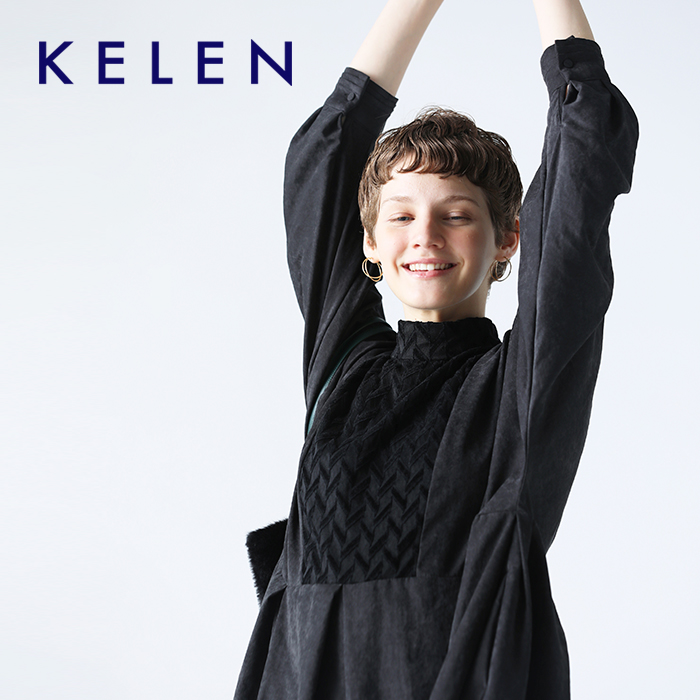 kelen(ケレン)ジャガード コンビ ドレス “TAJA” lkl22wop3