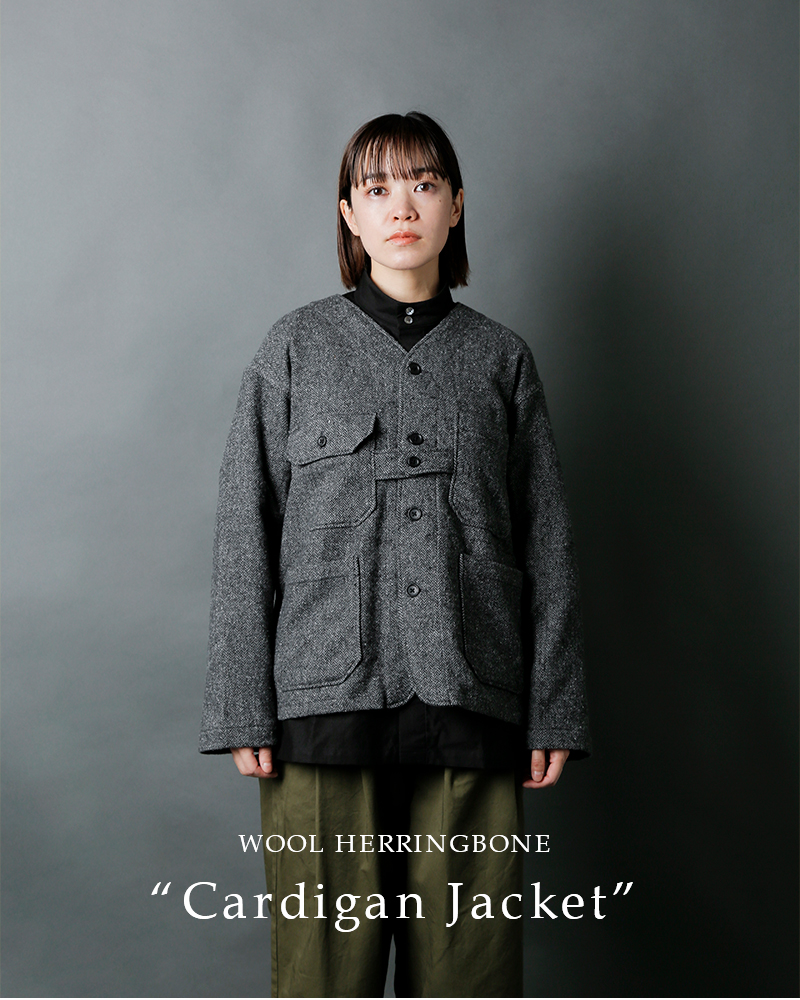 FWK ENGINEERED GARMENT ツイードジャケット ヘリンボーン柄-