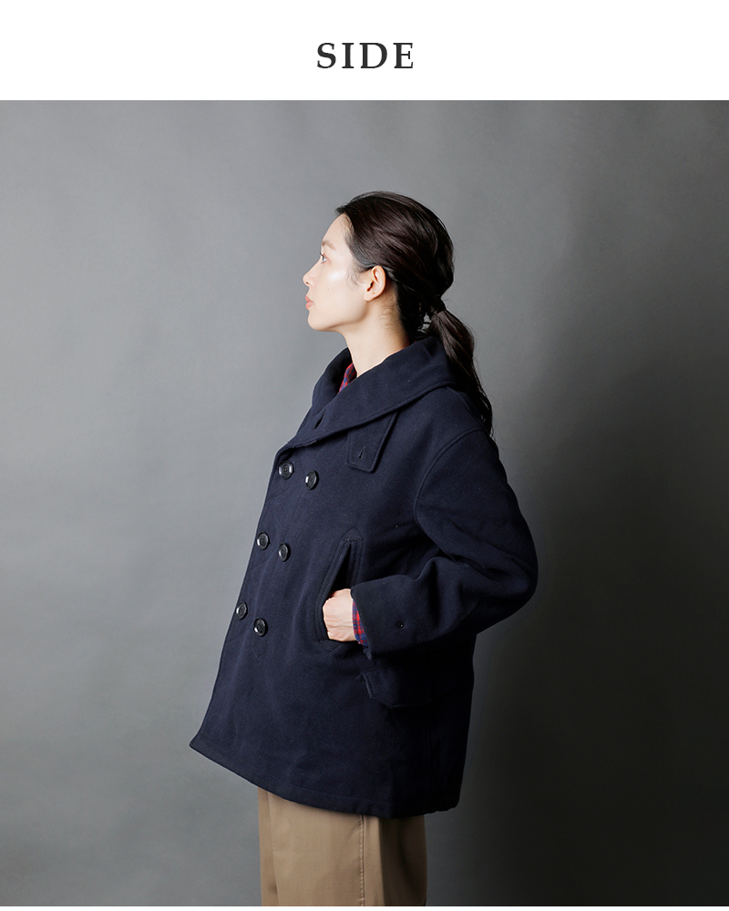 EngineeredGarments Navy Pea Jacket - ピーコート