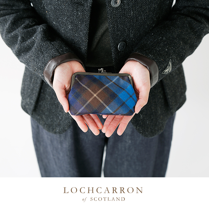 Lochcarron(ロキャロン)タータンチェックがま口ミニウォレット 