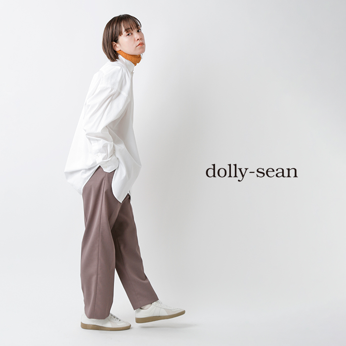 dolly-sean ドリーシーン , バックゴム センタープレス ストレートパンツ m-8729-kk レディース