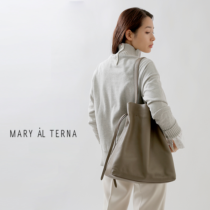 【通販国産】MARY AL TERNA メアリオルターナ　LEAN BAG レザー　ゴールド バッグ