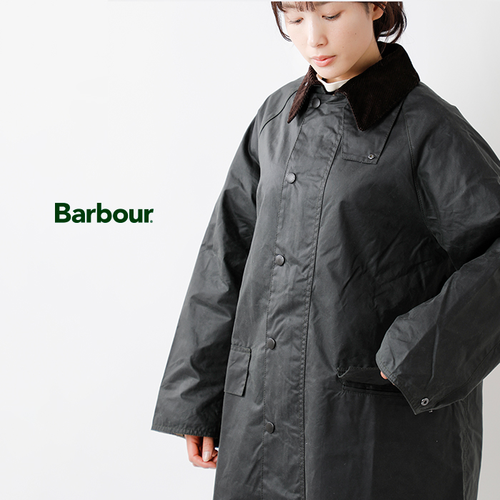Barbour バブアー , オーバーサイズ ワックス バーレー コート “OS WAX BURGHLEY” mwx1674-kk レディース