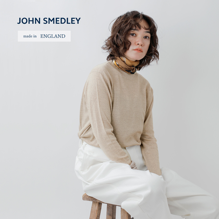 JOHN SMEDLEY ウール ロングストールマフラー - ストール/スヌード