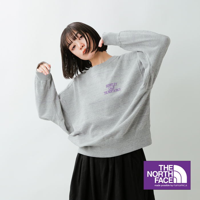 THE NORTH FACE PURPLE LABEL ノースフェイスパープルレーベル コットン フィールド クルーネック スウェット プルオーバー  nt6250n-ms レディース | Piu di aranciato(ピウディアランチェート)