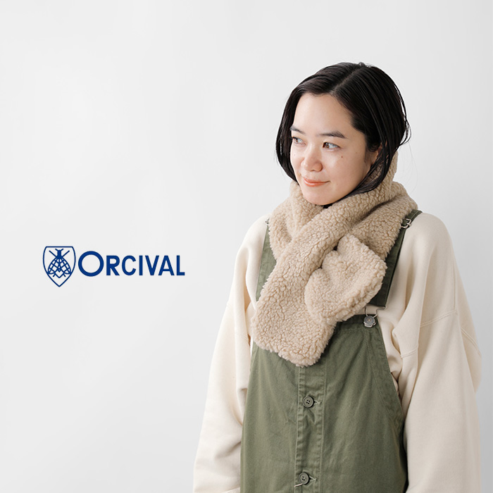 ORCIVAL(オーチバル・オーシバル)ウール ボア スカーフ or-h0017wba