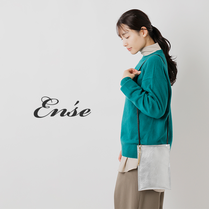 Ense(アンサ)レザー オリジナルホイッスル付き 縦型 サコッシュ “tate sacoche” 