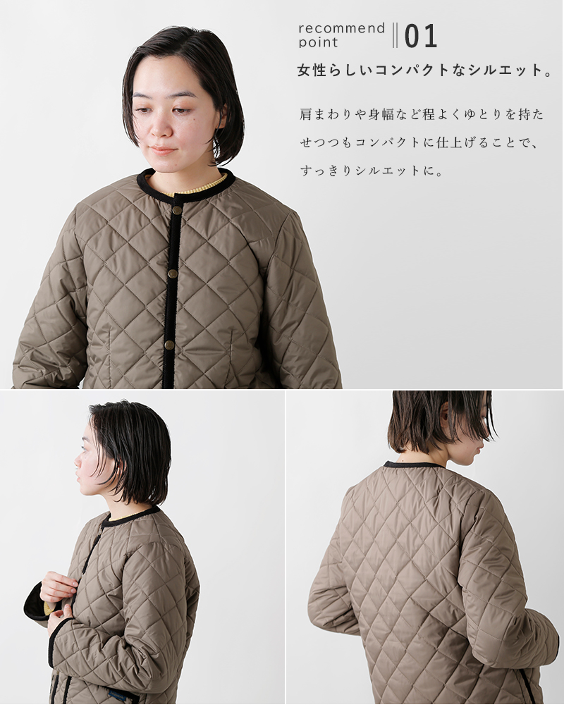 2022aw新作】LAVENHAM ラベンハム キルティング クルーネック ジャケット “LAVENSTER CREWNECK JACKET  WOMENS” slj4192-tr | Piu di aranciato