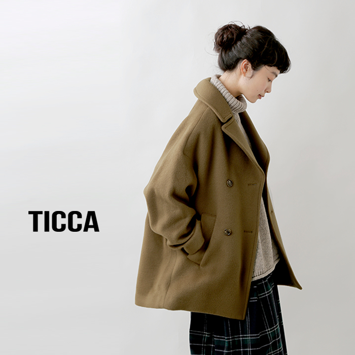 ピーコート TICCA ティッカ ショート ウールピーコート