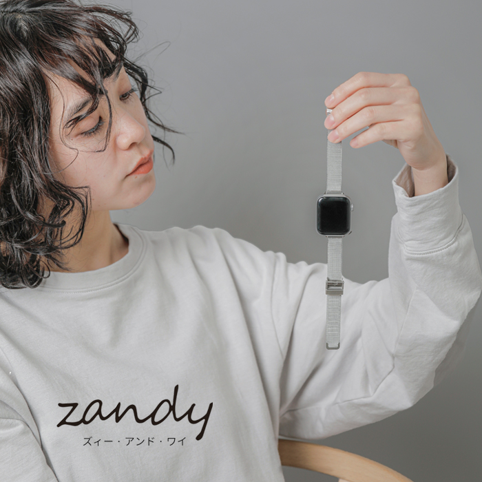 zandy(ズィー・アンド・ワイ)アップルウォッチ for ステンレス製 ミラネーゼベルト 38mm/40mm/41mm “細製ミラネーゼバンド” thin-milanese-band