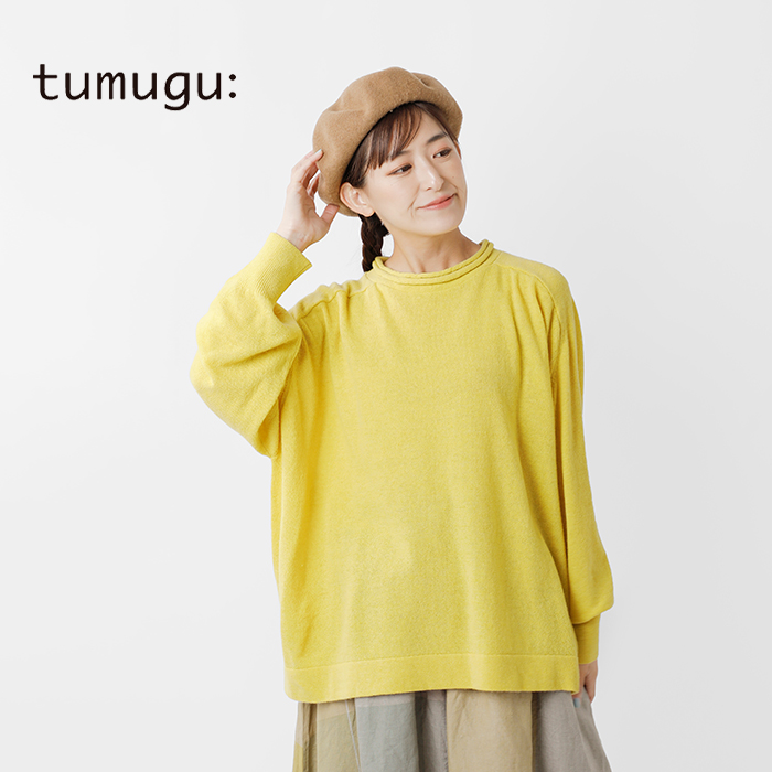 tumugu(ツムグ)ふわふわウール ハイゲージ ニット プルオーバー tk22307