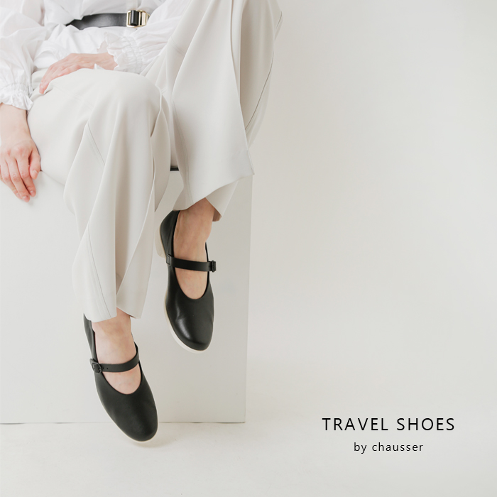 TRAVEL SHOES by chausser トラベルシューズバイショセ レザーワン ...